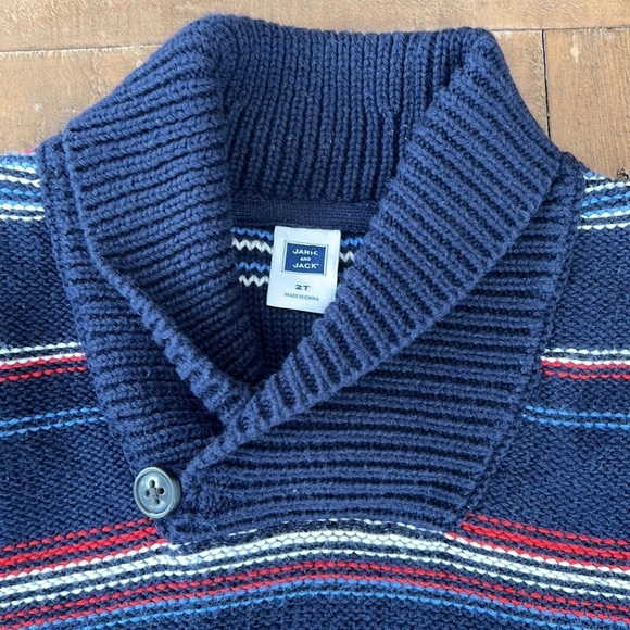 Janie and jack striped cowl neck sweater - Picture 3 of 5